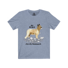 Load image into Gallery viewer, My Briard Ate My Homework Unisex Jersey Short Sleeve Tee