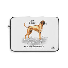 Load image into Gallery viewer, My Boxer Ate My Homework Laptop Sleeve