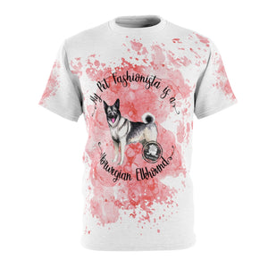 Norwegian Elkhound Pet Fashionista All Over Print Shirt