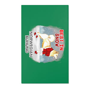 Norwegian Buhund Best In Snow Area Rug