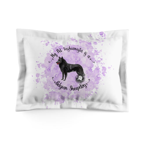 Belgian Sheepdog Pet Fashionista Pillow Sham