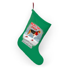 Load image into Gallery viewer, American Foxhound Best In Snow Christmas Stockings