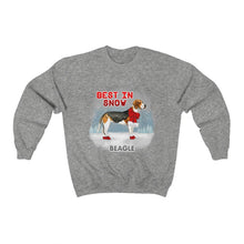 Load image into Gallery viewer, Beagle Best In Snow Heavy Blend™ Crewneck Sweatshirt
