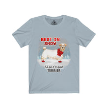 Load image into Gallery viewer, Sealyham Terrier Best In Snow Unisex Jersey Short Sleeve Tee