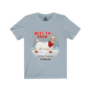 Sealyham Terrier Best In Snow Unisex Jersey Short Sleeve Tee