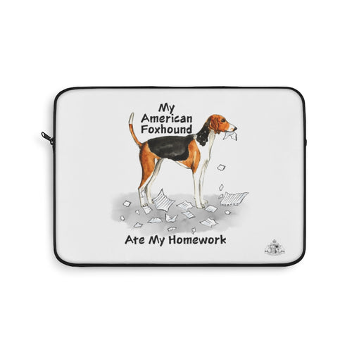 My American Foxhound Ate My Homework Laptop Sleeve