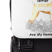 Load image into Gallery viewer, My Soft Coated Wheaten Terrier Ate My Homework Backpack