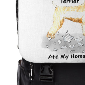 My Soft Coated Wheaten Terrier Ate My Homework Backpack