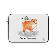 Load image into Gallery viewer, My Pomeranian Ate My Homework Laptop Sleeve