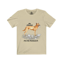Load image into Gallery viewer, My Chinook Ate My Homework Unisex Jersey Short Sleeve Tee