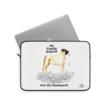 Load image into Gallery viewer, My English Mastiff Ate My Homework Laptop Sleeve