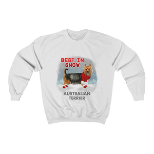 Australian Terrier Best In Snow Heavy Blend™ Crewneck Sweatshirt