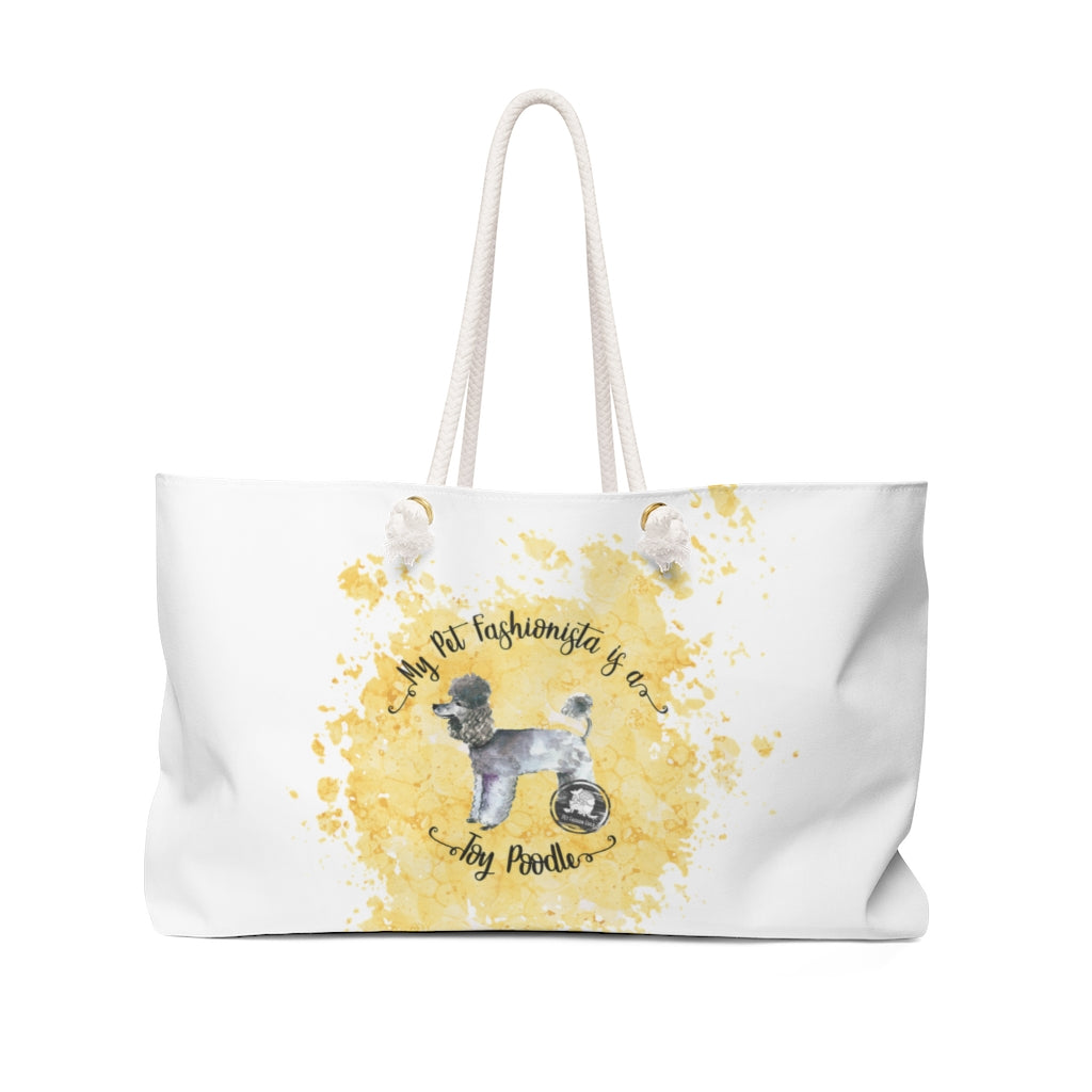 Toy Poodle Pet Fashionista Weekender Bag