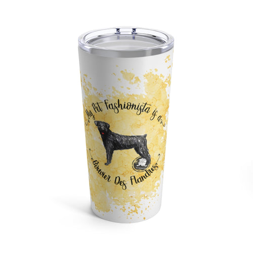 Bouvier Des Flandres Pet Fashionista Tumbler