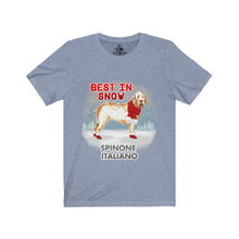 Load image into Gallery viewer, Spinone Italiano Best In Snow Unisex Jersey Short Sleeve Tee