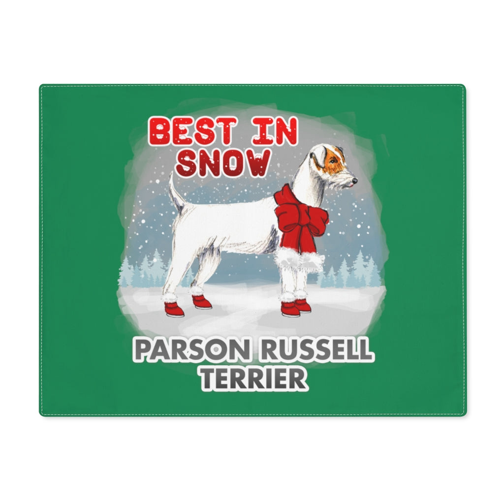 Parson Russell Terrier Best In Snow Placemat