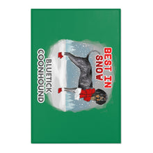 Load image into Gallery viewer, Bluetick Coonhound Best In Snow Area Rug