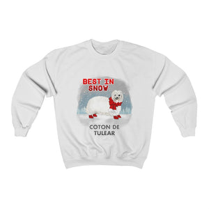 Coton De Tulear Best In Snow Heavy Blend™ Crewneck Sweatshirt