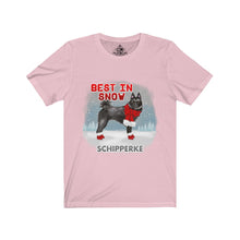 Load image into Gallery viewer, Schipperke Best In Snow Unisex Jersey Short Sleeve Tee