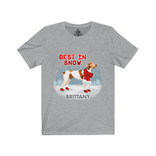 Load image into Gallery viewer, Brittany Best In Snow Unisex Jersey Short Sleeve Tee