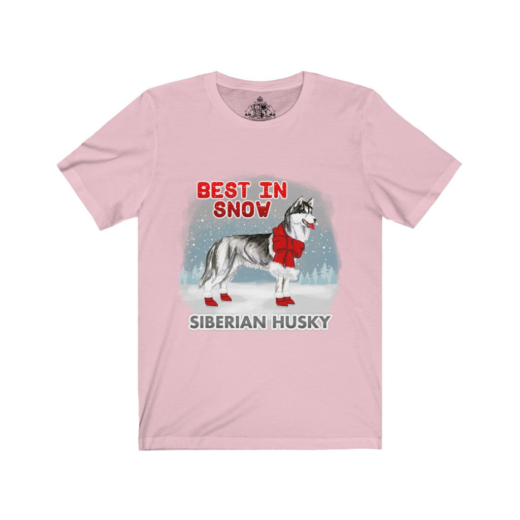 Siberian Husky Best In Snow Unisex Jersey Short Sleeve Tee