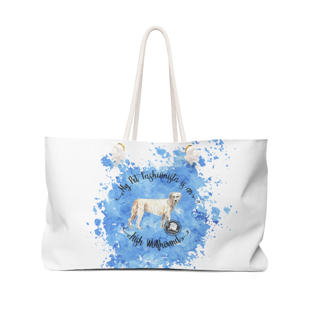 Irish Wolfhound Pet Fashionista Weekender Bag