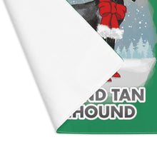 Load image into Gallery viewer, Black and Tan Coonhound Best In Snow Placemat