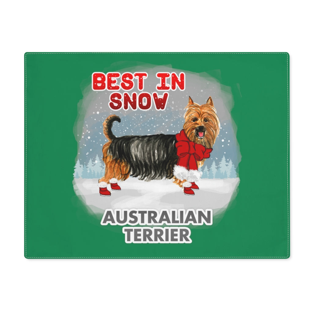 Australian Terrier Best In Snow Placemat