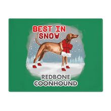 Load image into Gallery viewer, Redbone Coonhound Best In Snow Placemat
