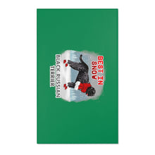 Load image into Gallery viewer, Black Russian Terrier Best In Snow Area Rug