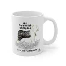 Load image into Gallery viewer, My Old English Sheepdog Ate My Homework Mug