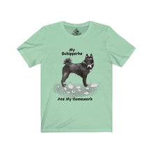 Load image into Gallery viewer, My Schipperke Ate My Homework Unisex Jersey Short Sleeve Tee