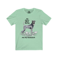 Load image into Gallery viewer, My Kerry Blue Terrier Ate My Homework Unisex Jersey Short Sleeve Tee