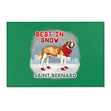 Load image into Gallery viewer, Saint Bernard Best In Snow Area Rug