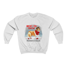 Load image into Gallery viewer, Rough Collie Best In Snow Heavy Blend™ Crewneck Sweatshirt