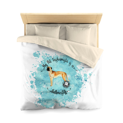 Bull Mastiff Pet Fashionista Duvet Cover