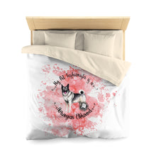 Load image into Gallery viewer, Norwegian Elkhound Pet Fashionista Duvet Cover