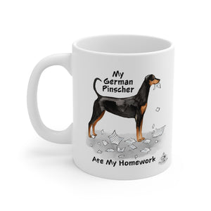 My German Pinscher Ate My Homework Mug