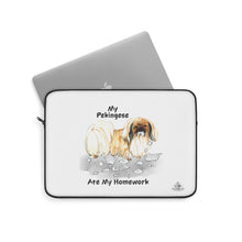 Load image into Gallery viewer, My Pekingese Ate My Homework Laptop Sleeve
