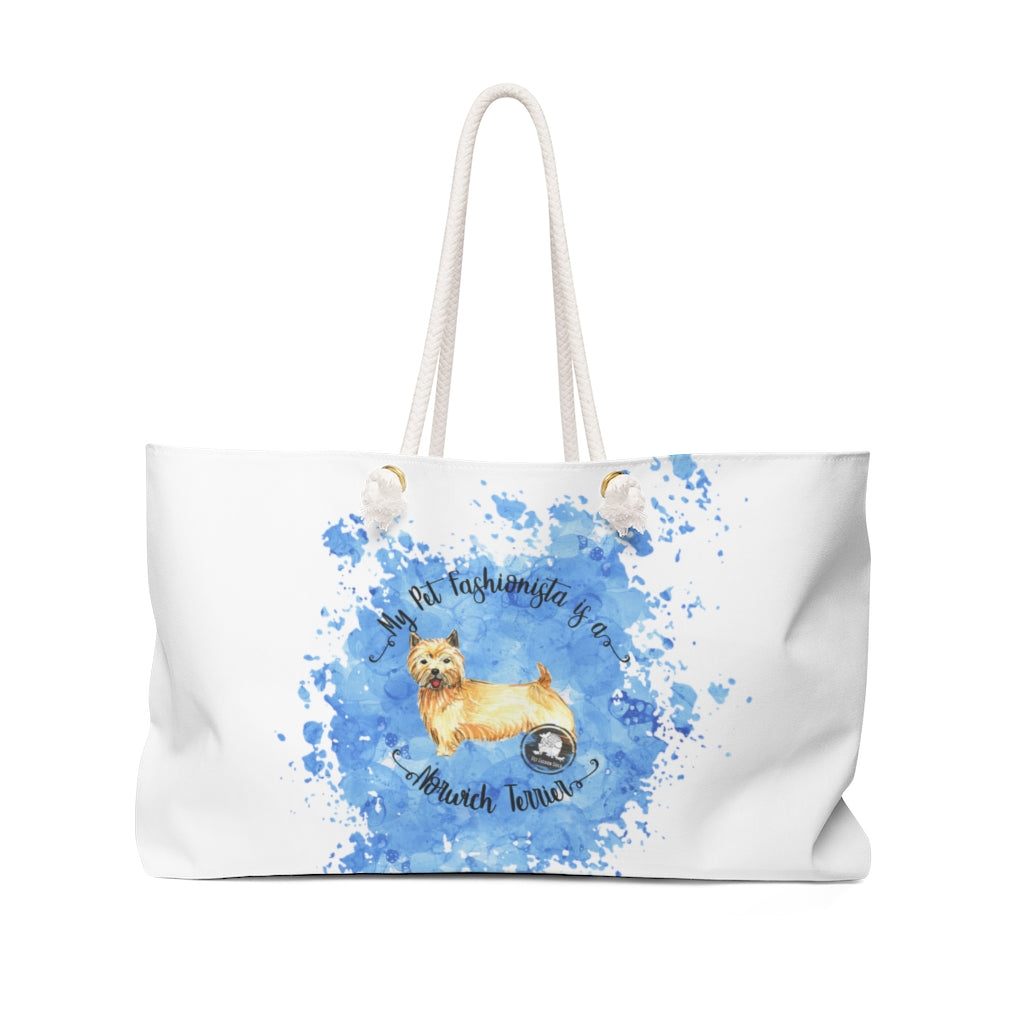 Norwich Terrier Pet Fashionista Weekender Bag