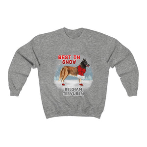 Belgian Tervuren Best In Snow Heavy Blend™ Crewneck Sweatshirt