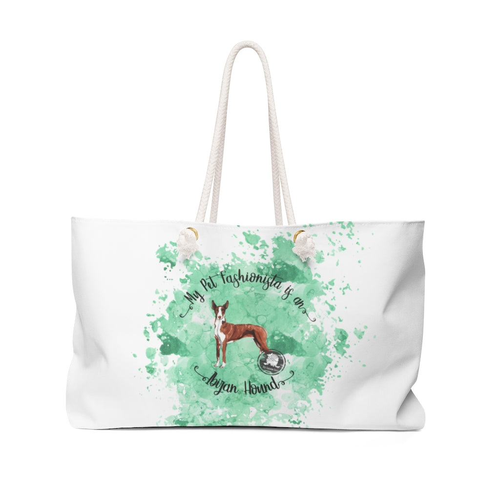 Ibizan Hound Pet Fashionista Weekender Bag