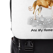 Load image into Gallery viewer, My Saint Bernard Ate My Homework Backpack