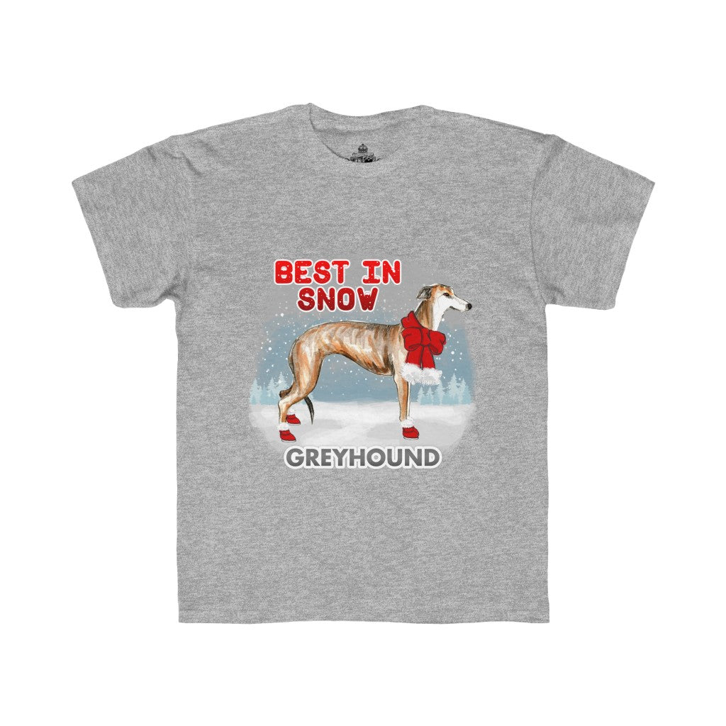 Greyhound Best In Snow Kids Regular Fit Tee
