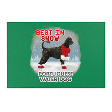 Load image into Gallery viewer, Portuguese Water Dog Best In Snow Area Rug