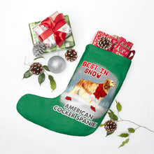 Load image into Gallery viewer, American Cocker Spaniel Best In Snow Christmas Stockings