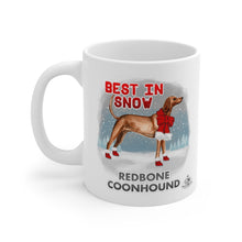 Load image into Gallery viewer, Redbone Coonhound Best In Snow Mug