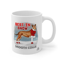 Load image into Gallery viewer, Smooth Collie Best In Snow Mug