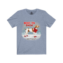 Load image into Gallery viewer, Brittany Best In Snow Unisex Jersey Short Sleeve Tee