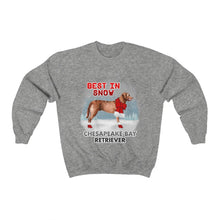 Load image into Gallery viewer, Chesapeake Bay Retriever Best In Snow Heavy Blend™ Crewneck Sweatshirt